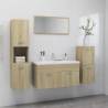 Bathroom Furniture Set Sonoma Oak Engineered Wood Colour sonoma oak Size 90 x 38.5 x 46 cm Number of 1 