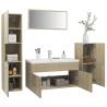 Stylish Bathroom Furniture Set - Sonoma Oak Engineered Wood