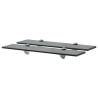 Floating Shelves 2 pcs Glass 50x20 cm 8 mm Colour black Size 50 x 20 cm Quantity in Package 2 Number of Pieces 1 