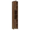 Stylish Brown Oak Bathroom Cabinet - 30x30x183.5 cm