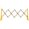 Folding Traffic Barrier Yellow and Black - 250x38x96 cm