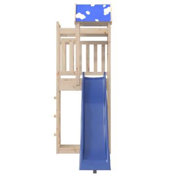 Outdoor Playset Solid Wood Pine - Fun for Kids at Home