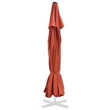 Replacement Parasol Fabric - Terracotta 500 cm | HipoMarket