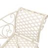 Elegant Antique White Garden Chaise Lounge - 128 cm