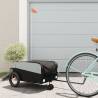 Bike Trailer Black 30 kg Iron Colour black Size 122 x 53 x 53 cm 