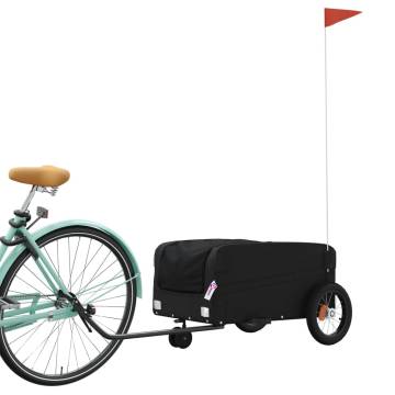 Bike Trailer Black 30kg Iron - Durable & Practical Design