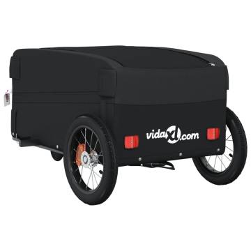 Bike Trailer Black 30kg Iron - Durable & Practical Design