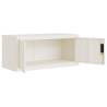 File Cabinet White 90x40x220 cm | Durable Steel Storage Solution