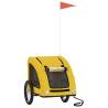 Pet Bike Trailer - Yellow Oxford Fabric & Iron | HipoMarket