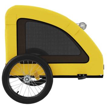 Pet Bike Trailer - Yellow Oxford Fabric & Iron | HipoMarket