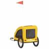 Pet Bike Trailer - Yellow Oxford Fabric & Iron | HipoMarket