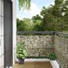 Garden Privacy Screen Stone Look Grey 500x75 cm PVC Colour stone Size 500 x 75 cm Quantity in Package 1 