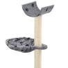 Cat Tree with Sisal Scratching Posts - 105 cm Grey Paw Prints