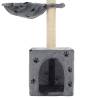 Cat Tree with Sisal Scratching Posts - 105 cm Grey Paw Prints