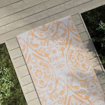 Trendy Outdoor Carpet Orange & White 80x250 cm | Hipomarket