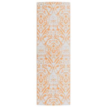 Trendy Outdoor Carpet Orange & White 80x250 cm | Hipomarket