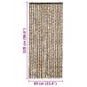 Insect Curtain Beige/Brown 90x220 cm | Chenille for Doors