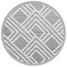 Stylish Outdoor Carpet Grey Ø160 cm PP - Durable & UV-Resistant