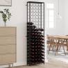 Elegant 95-Bottle Black Wine Rack | Wrought Iron Storage Solution