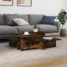 Coffee Tables 2 pcs Smoked Oak Engineered Wood Colour smoked oak Quantity in Package 2 