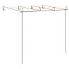 Antique Brown Garden Pergola 4x3x2.5m - Elegant Wrought Iron