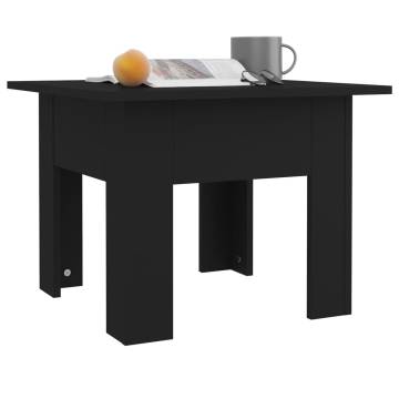 Stylish Black Coffee Table 55x55 cm - Hipomarket UK