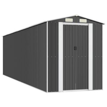 Anthracite Garden Shed - Durable Galvanised Steel Storage