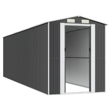 Anthracite Garden Shed - Durable Galvanised Steel Storage