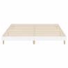 High Gloss White Bed Frame 200x200 cm - Stylish & Durable