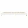 High Gloss White Bed Frame 200x200 cm - Stylish & Durable