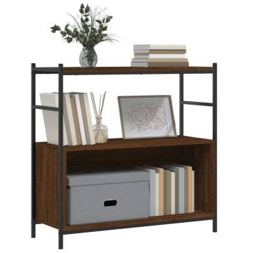 Bookshelf Brown Oak 80x30x78.5 cm | Durable & Stylish Design