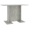 Concrete Grey Dining Table 110x60 cm - Stylish & Durable