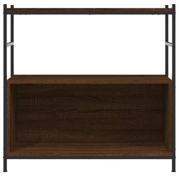 Bookshelf Brown Oak 80x30x78.5 cm | Durable & Stylish Design