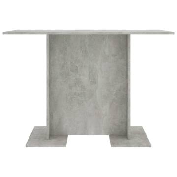 Concrete Grey Dining Table 110x60 cm - Stylish & Durable