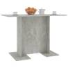 Concrete Grey Dining Table 110x60 cm - Stylish & Durable