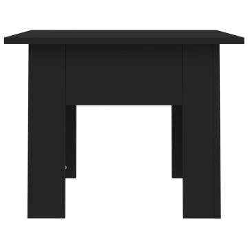 Stylish Black Coffee Table 55x55 cm - Hipomarket UK