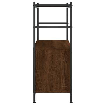 Bookshelf Brown Oak 80x30x78.5 cm | Durable & Stylish Design