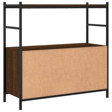 Bookshelf Brown Oak 80x30x78.5 cm | Durable & Stylish Design