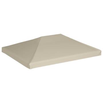 Durable Beige Gazebo Top Cover 310 g/m² 4x3 m | HipoMarket