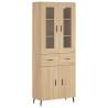 Stylish Highboard Sonoma Oak - 69.5x34x180 cm | HipoMarket