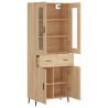 Stylish Highboard Sonoma Oak - 69.5x34x180 cm | HipoMarket