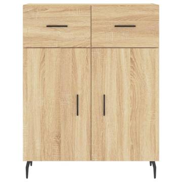 Stylish Highboard Sonoma Oak - 69.5x34x180 cm | HipoMarket