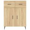 Stylish Highboard Sonoma Oak - 69.5x34x180 cm | HipoMarket