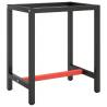 Work Bench Frame Matte Black and Matte Red 70x50x79 cm Metal Size 70 x 50 x 79 cm Quantity in Package 1 Model with 1 bar Number of 