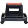 Rolling Workshop Stool with Storage - 150 kg Capacity