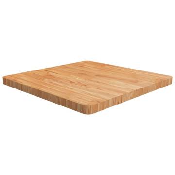 Square Table Top Light Brown - Solid Oak 70x70cm | HipoMarket