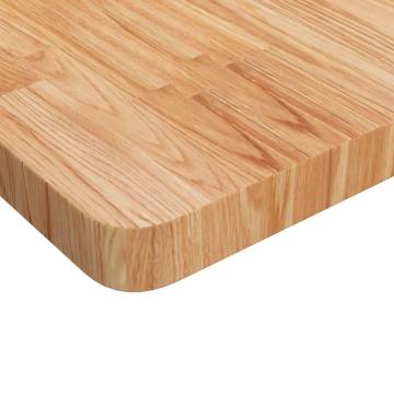 Square Table Top Light Brown - Solid Oak 70x70cm | HipoMarket