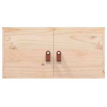 Solid Pine Wall Cabinets - 2 pcs | Stylish & Practical Storage