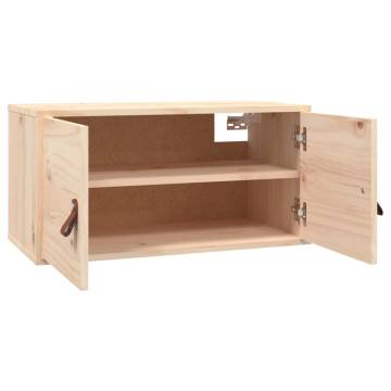 Solid Pine Wall Cabinets - 2 pcs | Stylish & Practical Storage