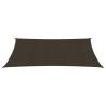 Sunshade Sail 160 g/m² Brown 2x5 m - HDPE Outdoor Shade